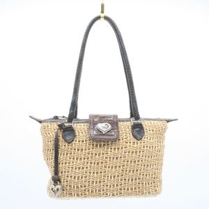 Brighton Woven Straw Shoulder Tote Bag